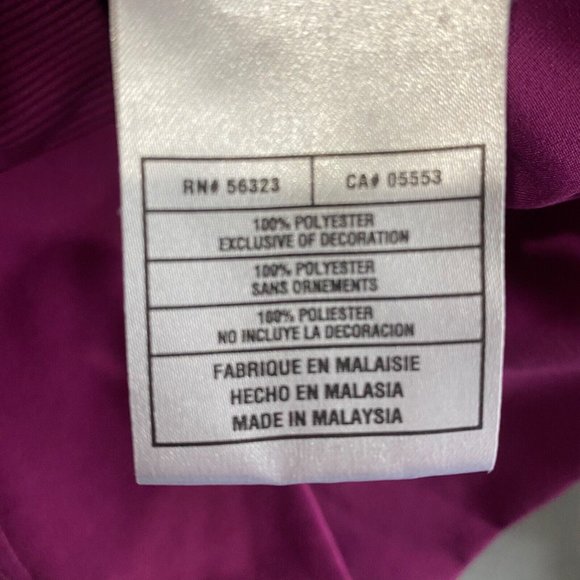 Nike Jacket Womens Size Medium Track purple white stretch full zip - Picture 9 of 9